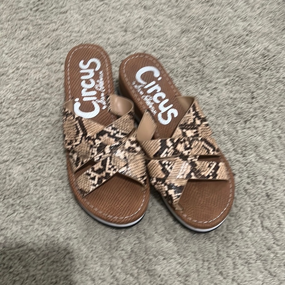 Sam Edelman snake skin sandals